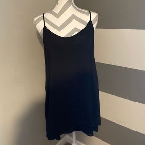 Black slip dress